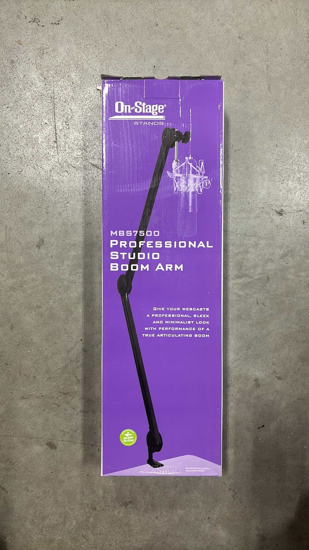 On-Stage MBS5000 Broadcast/Webcast Boom Arm with XLR Cable (Used)