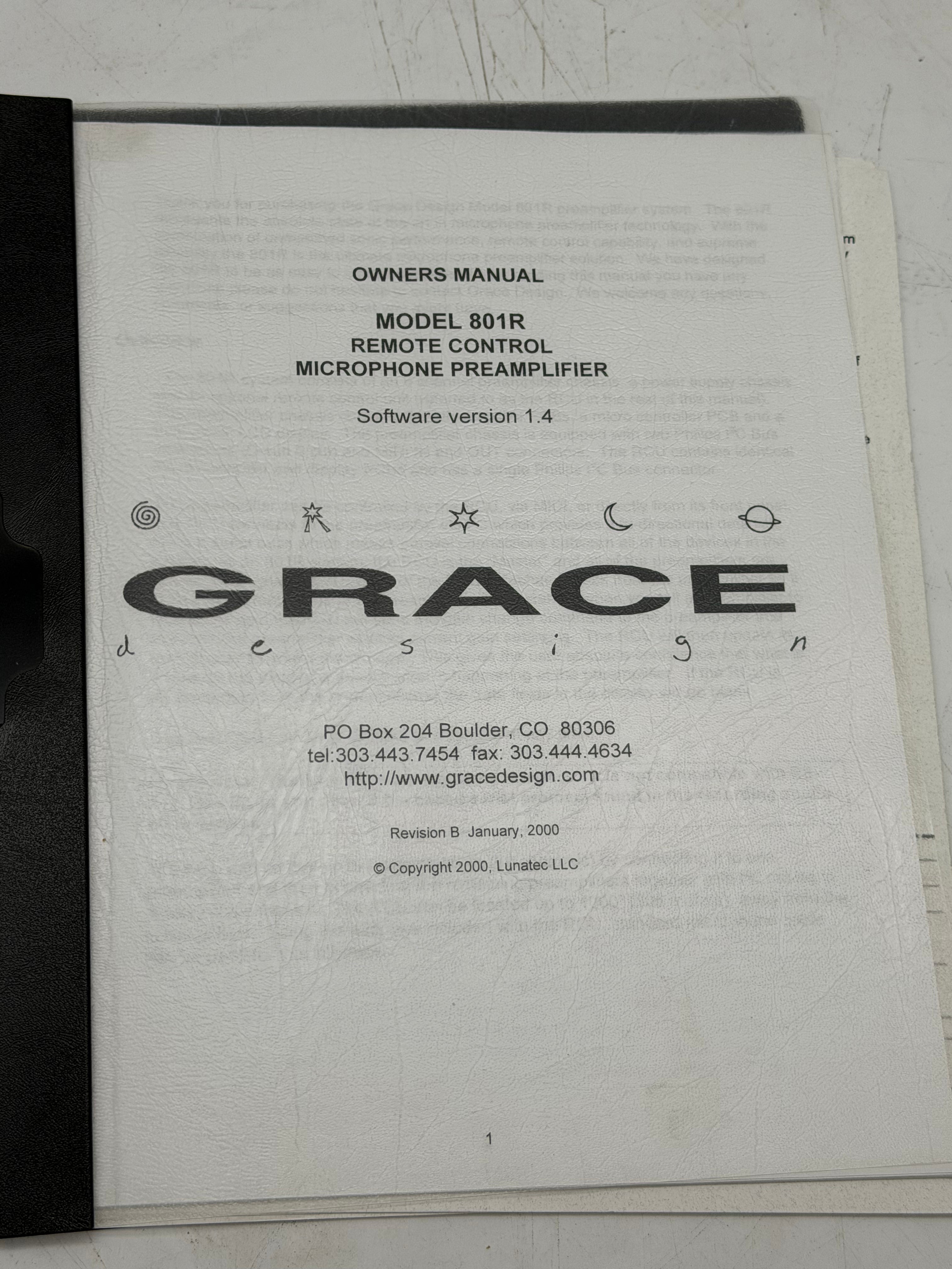 Grace Design Model 801R (Preowned)