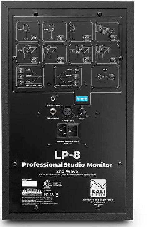 Kali Audio LP-8 V2 - 8" Active Studio Monitor-EA - Black