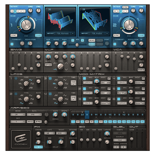 Waves Codex Wavetable Synth