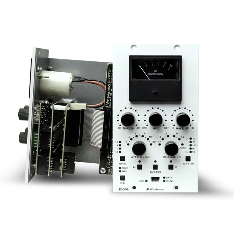 WesAudio DIONE Analog Stereo Bus Compressor with Digital Recall (500-Series)