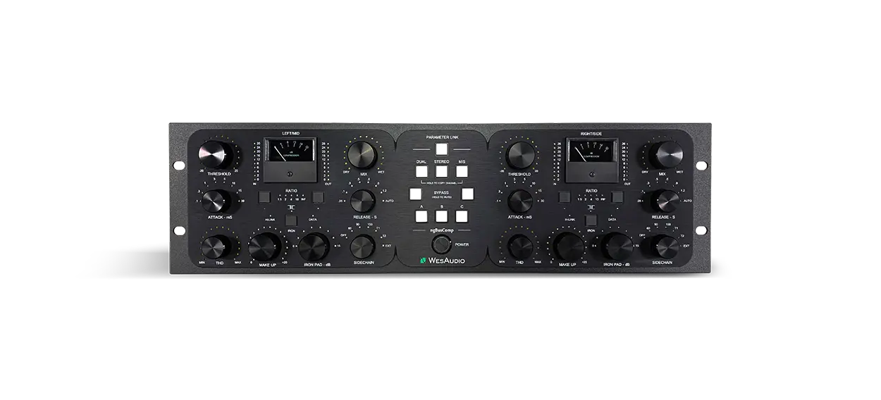 WesAudio ngBusComp Analog Stereo Bus Compressor with Digital Recall
