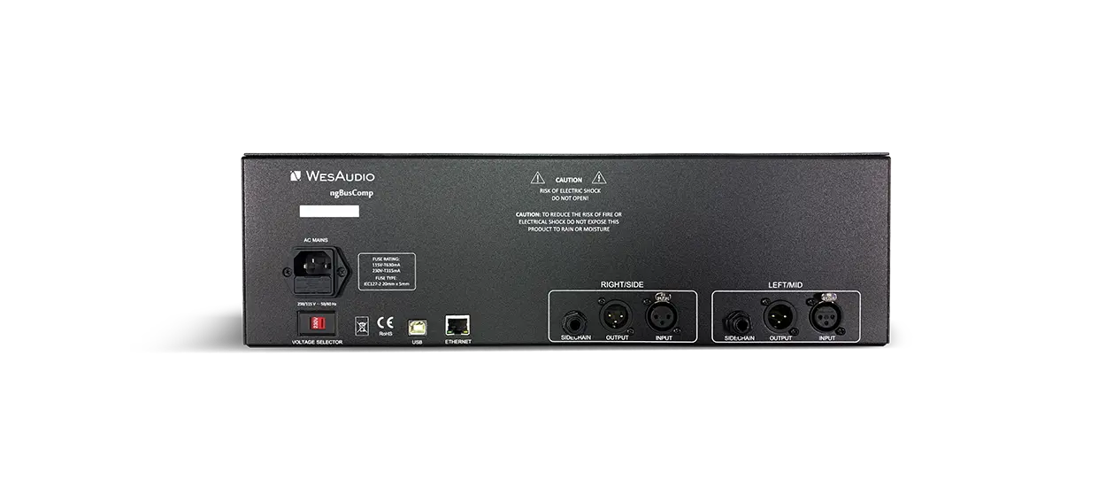 WesAudio ngBusComp Analog Stereo Bus Compressor with Digital Recall
