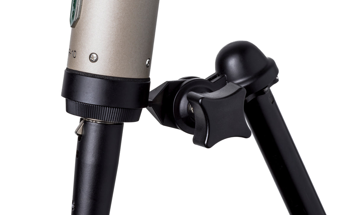 Royer RM-10 swivel mount shown with microphone and stand, sold separately