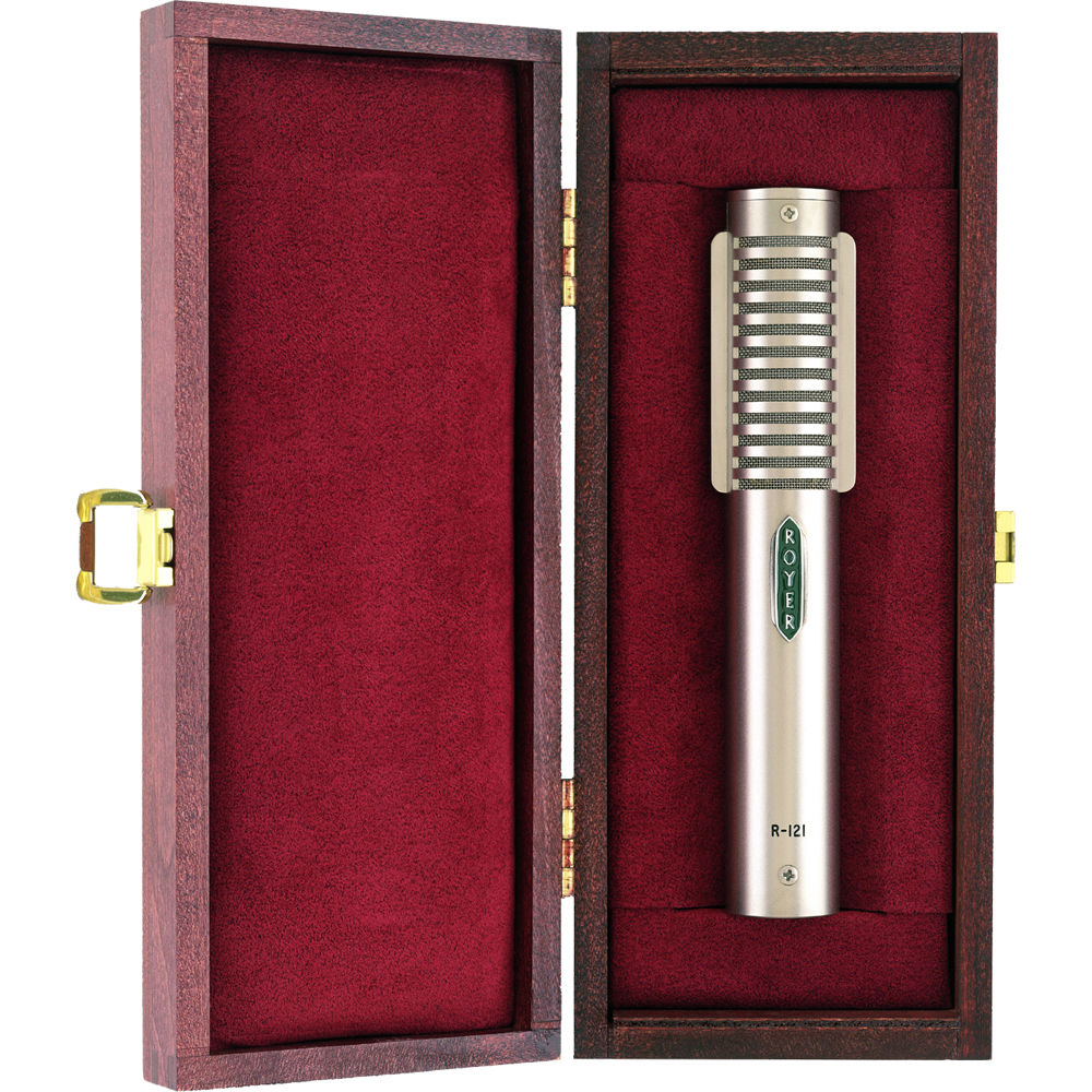 Royer Labs MIC BOX 1 wooden microphone box; microphone shown for fit and sold separately