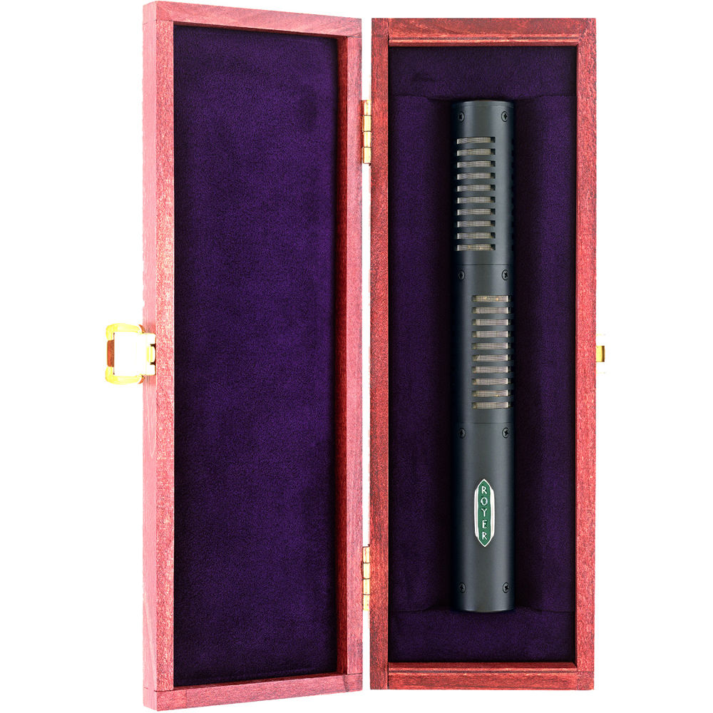 Royer Labs MIC BOX 2 wooden microphone box; microphone shown for fit and sold separately