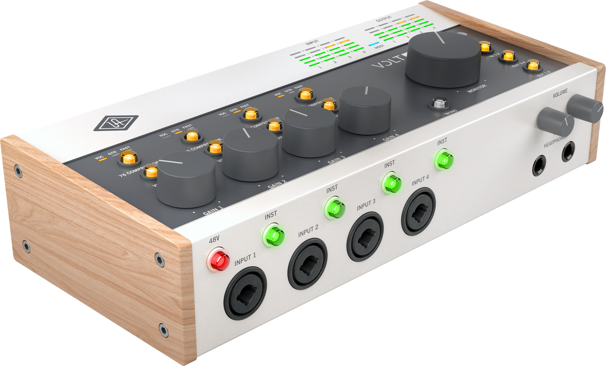 Universal Audio Volt 476P USB audio interface - three-quarter view