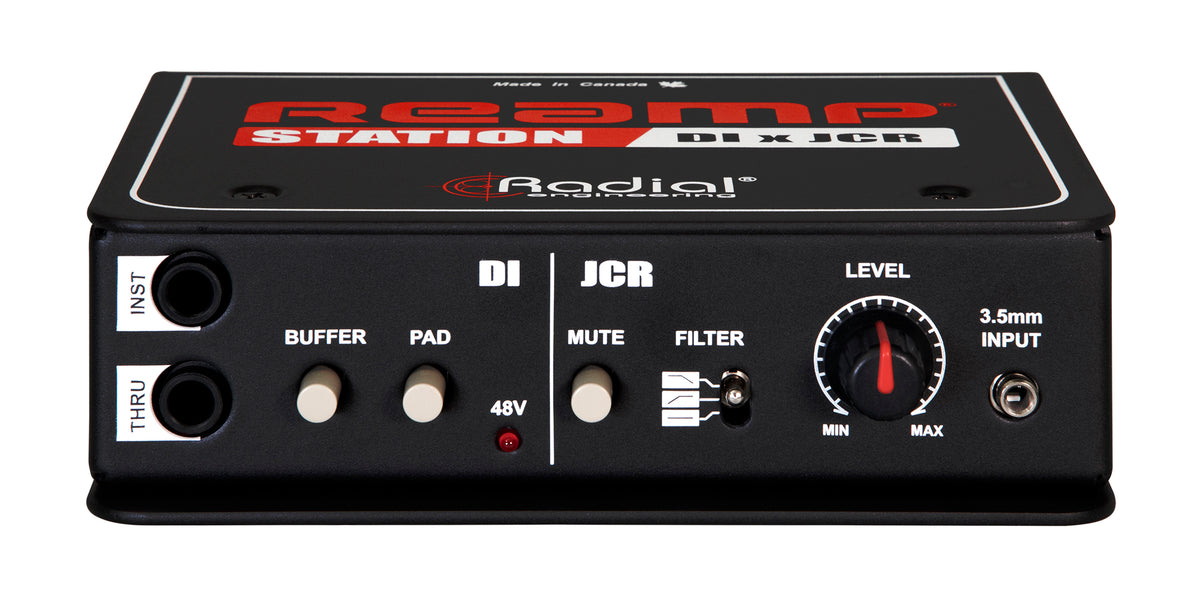 Radial Engineering Reamp Station - Active DI and Studio Reamper - front panel