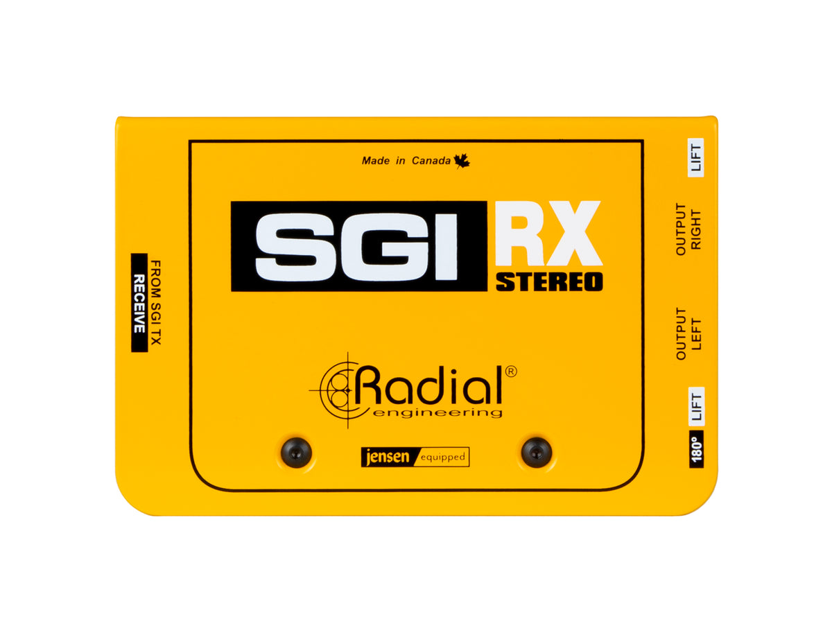 Radial Engineering SGI Stereo Set - Stereo Instrument Line Driver System - receiver
