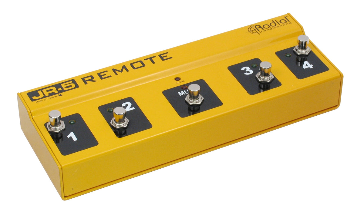 Radial Engineering JR-5 - Remote Footswitch Controller - three-quarter view