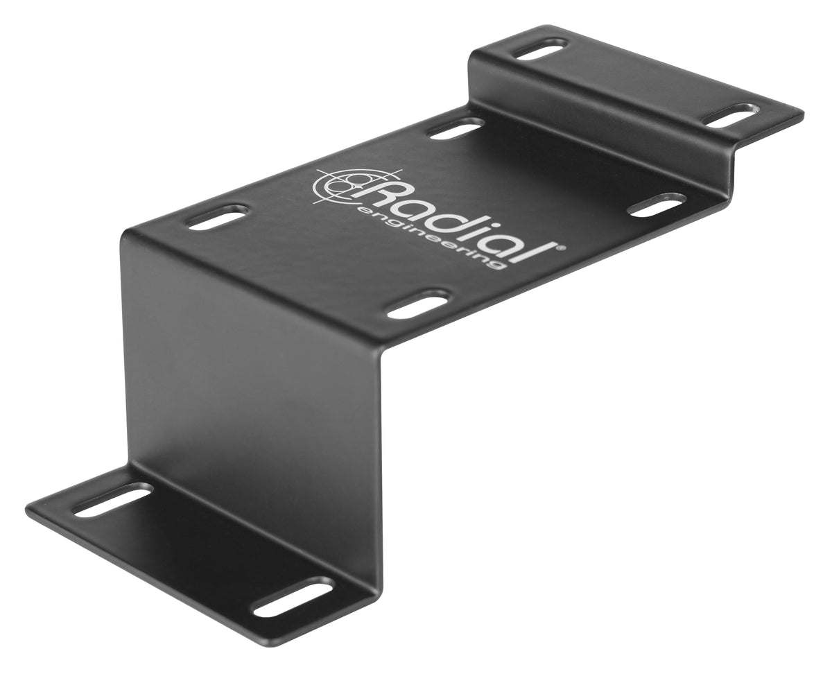 Radial Engineering TrainTrack Plus - J-Class Pedalboard Mounting Brackets - three-quarter view