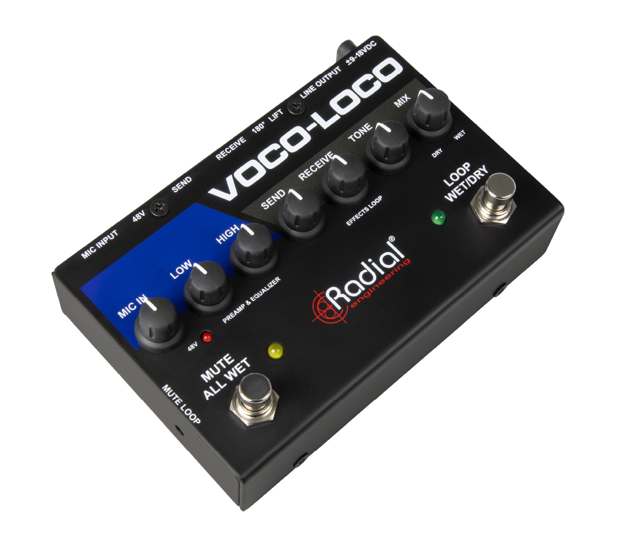 Radial Engineering Voco-Loco MK2 - Effects Switcher for Voice or Instrument