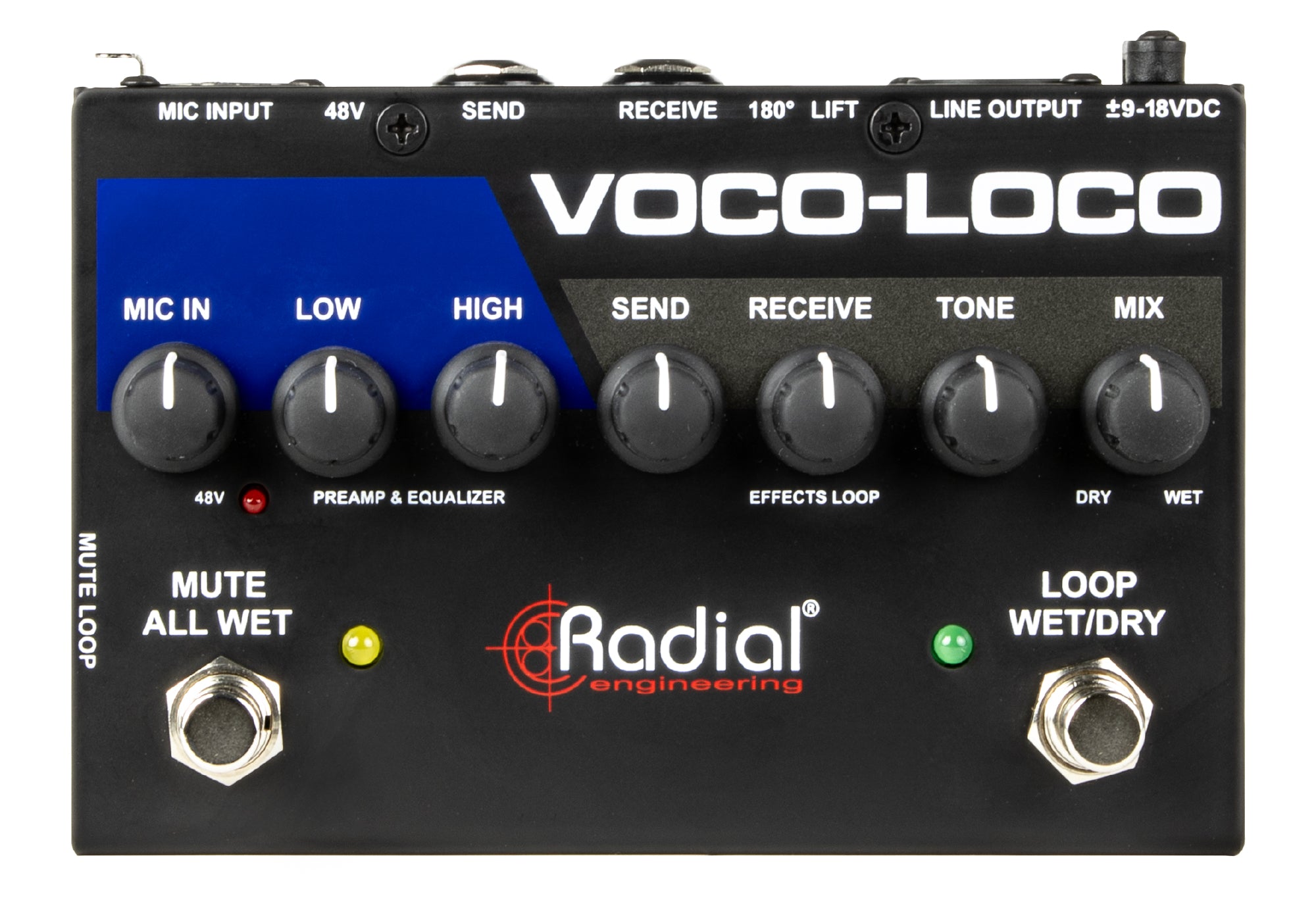 Radial Engineering Voco-Loco MK2 - Effects Switcher for Voice or Instrument