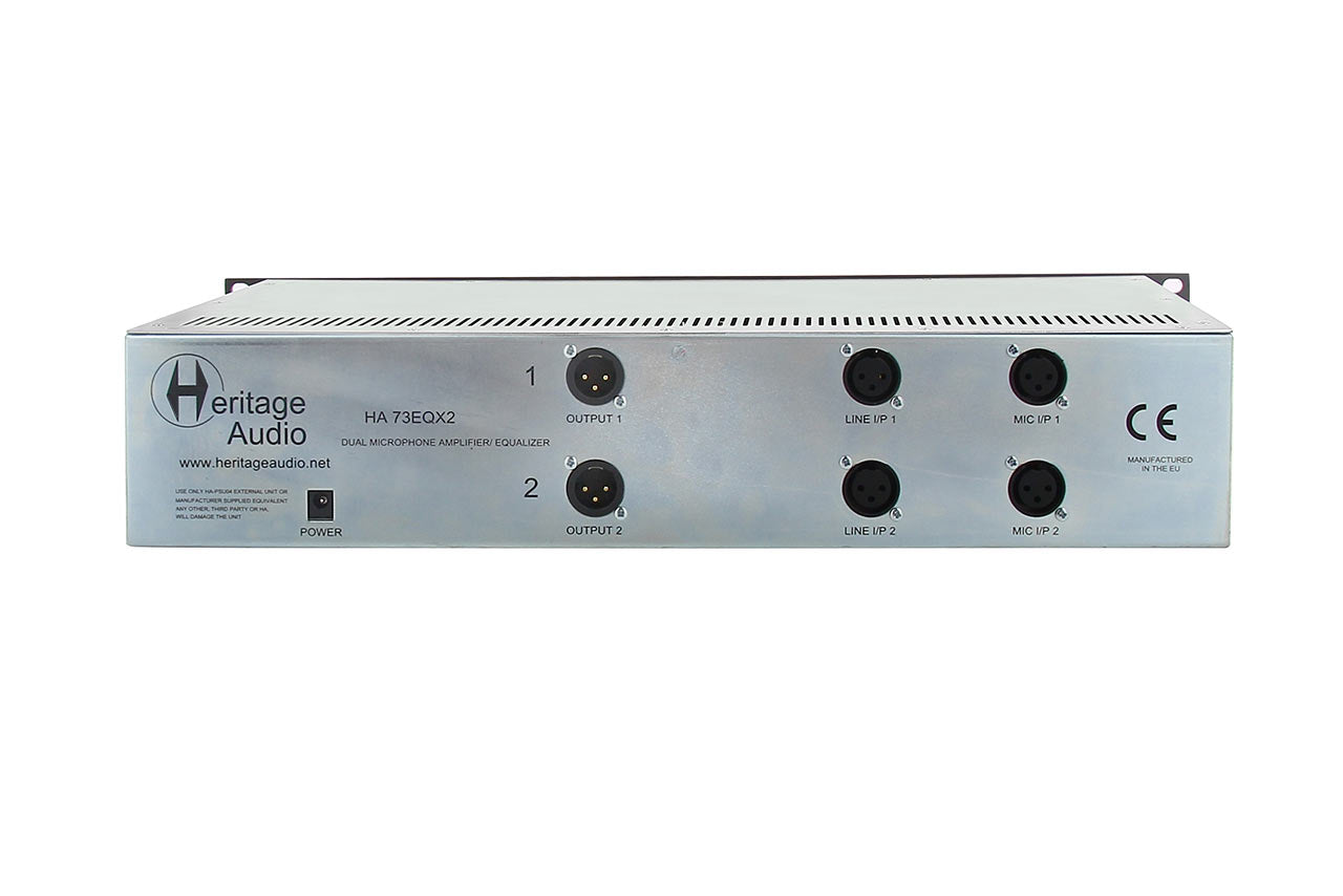 Heritage Audio HA73EQX2 - Dual Channel Full Rack Mic Pre with EQ - Professional Audio Design, Inc