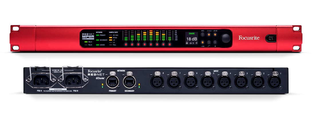 DTM・DAW Focusrite RedNet PCIeR Focusrite REDNET MP8R - Interfaces - Professional Audio Design, Inc