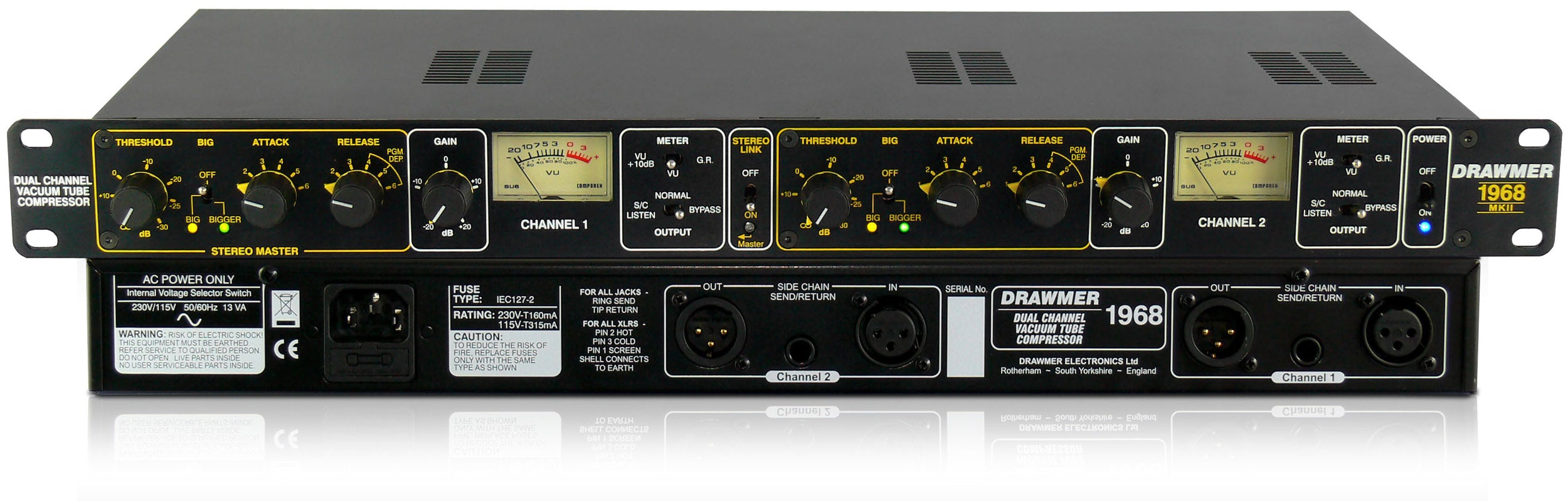 Drawmer 1968 MK2 - Dual Channel Tube Compressor