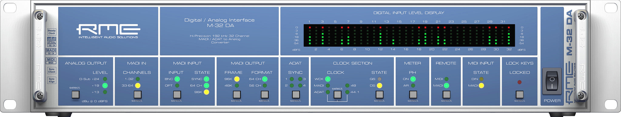 Computer Audio,Recording Equipment - RME - RME M-32 DA - Professional Audio Design, Inc