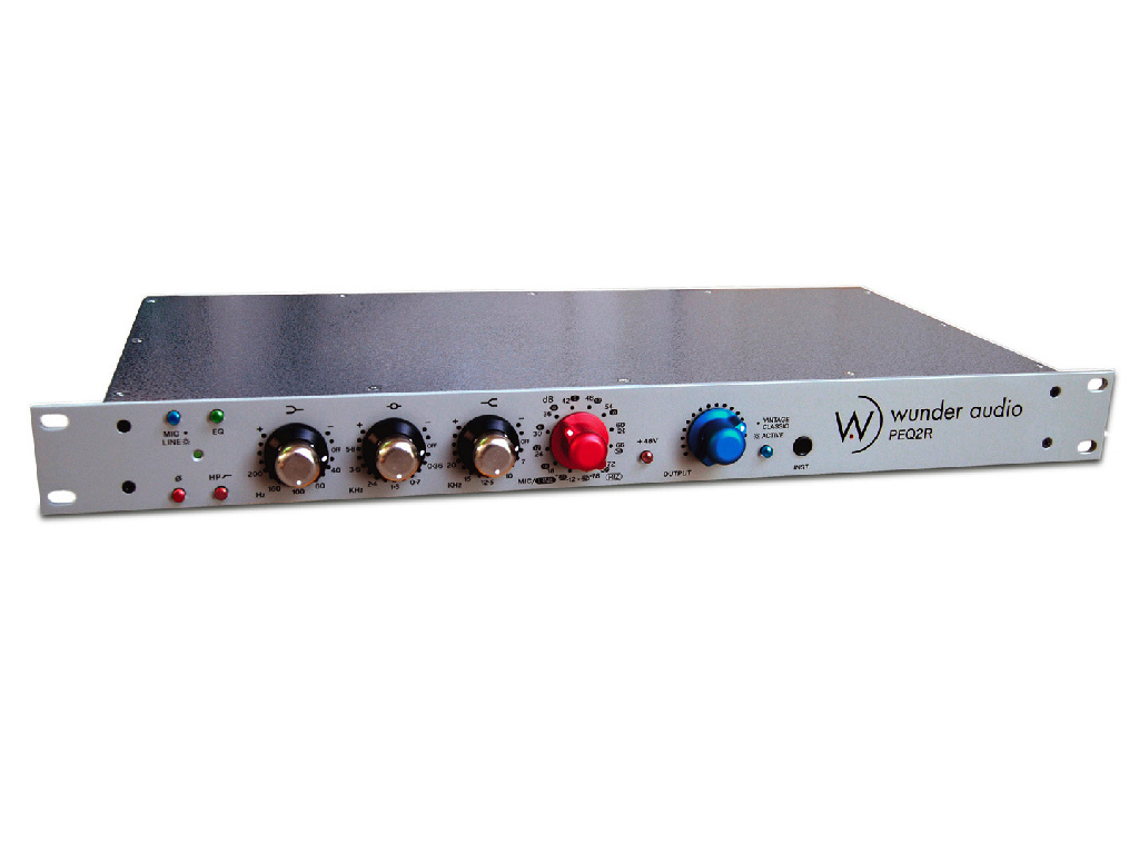 Recording Equipment - Wunder Audio - Wunder Audio PEQ2R Microphone Preamp/EQ - Professional Audio Design, Inc