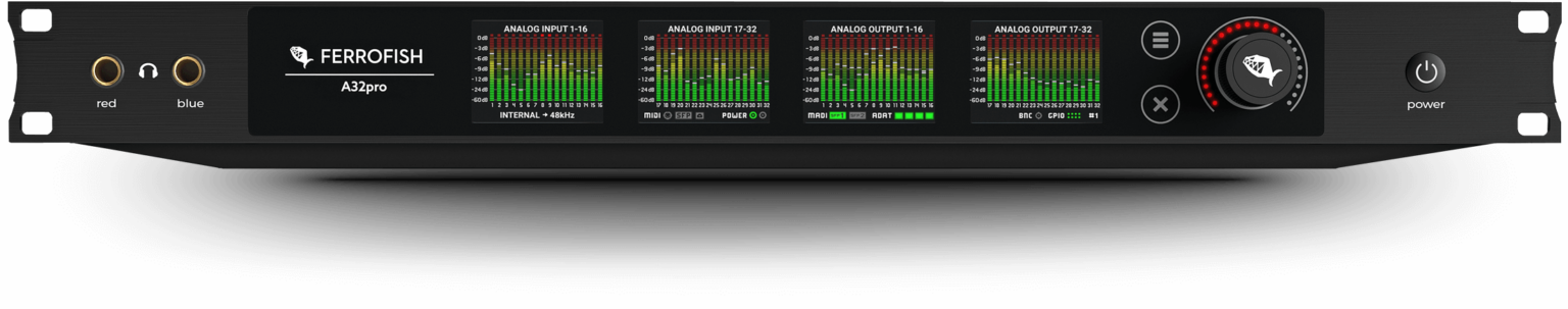 Ferrofish A 32 Pro - 32 in / 32 out AD/DA converter with coaxial and multi mode MADI and ADAT