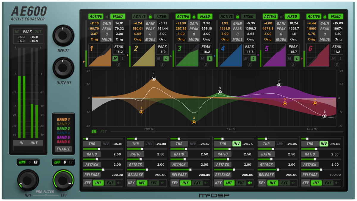 MCDSP AE600 Active EQ Native v7 - Plugin - Professional Audio