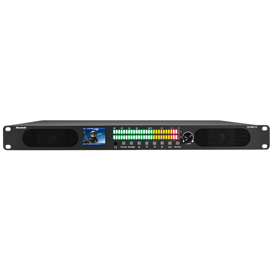 Marshall AR-DM51-B - 1RU Digital Audio Rack-Mount monitor w/LCD