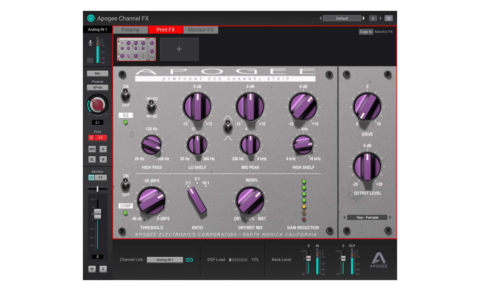 Apogee Symphony ECS Channel Strip - Tuned by Clearmountain (AU, AAX, VST)