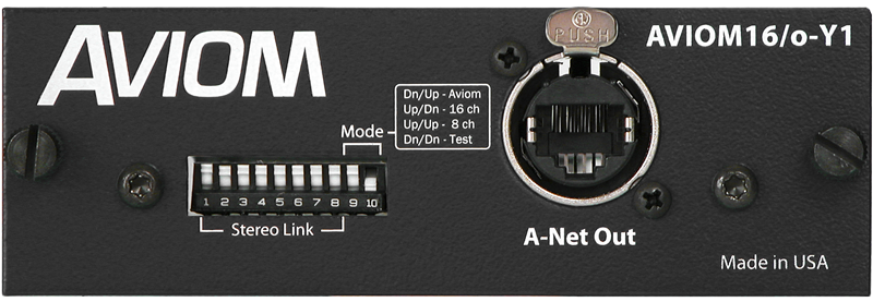Aviom16/o-Y1 A-Net Card - Professional Audio Design, Inc