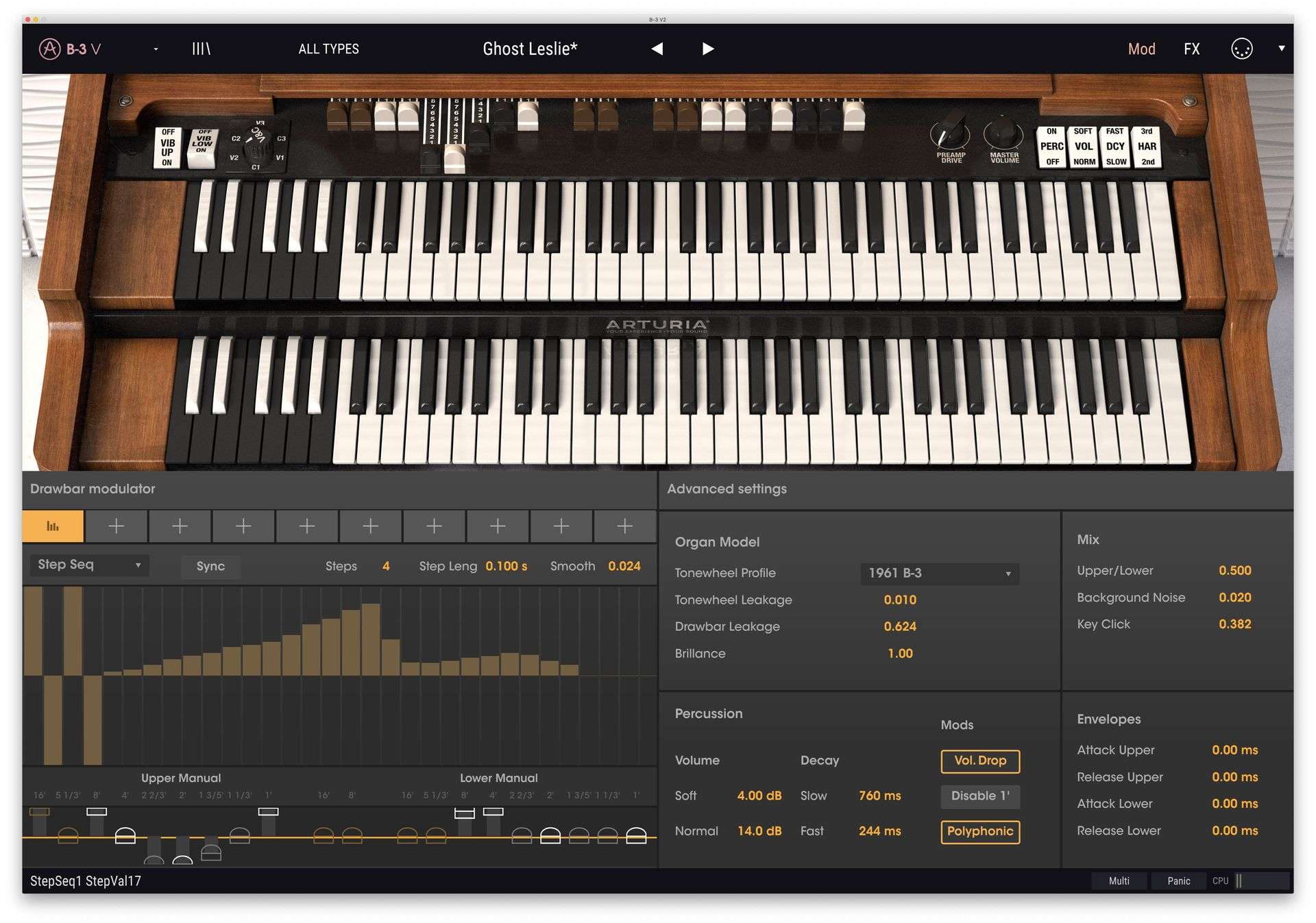 Arturia B-3 V License - TONEWHEEL ORGAN HEAVYWEIGHT