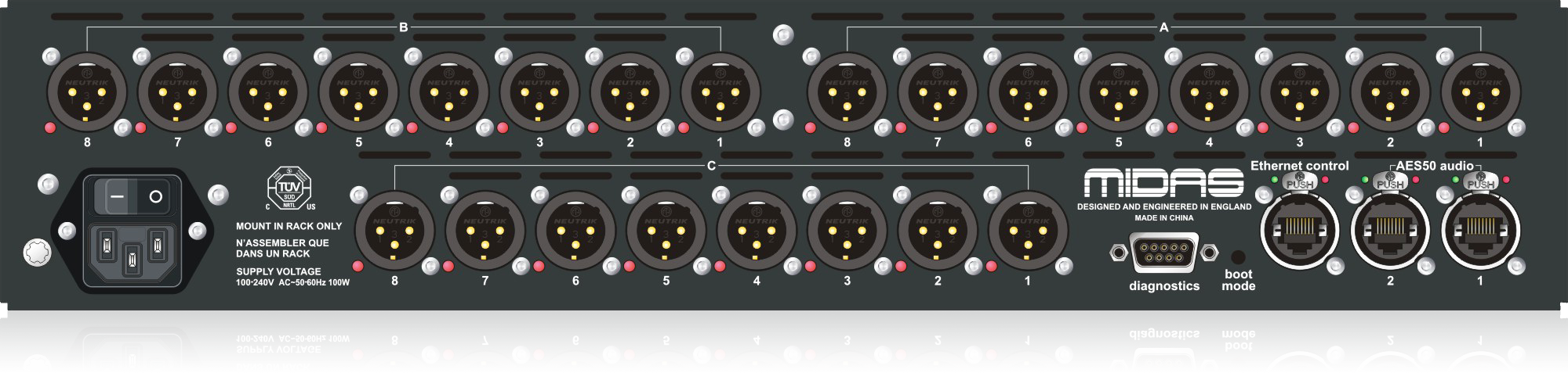 Midas DL152 - 24 Output Stage Box