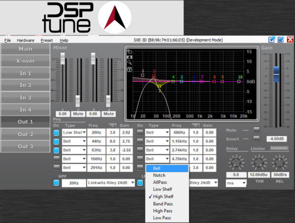 Augspurger SXE-3D Three-Way DSP Rack-Mount Amplifier - Professional Audio Design, Inc