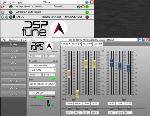 Augspurger SXE-3D Three-Way DSP Rack-Mount Amplifier - Professional Audio Design, Inc