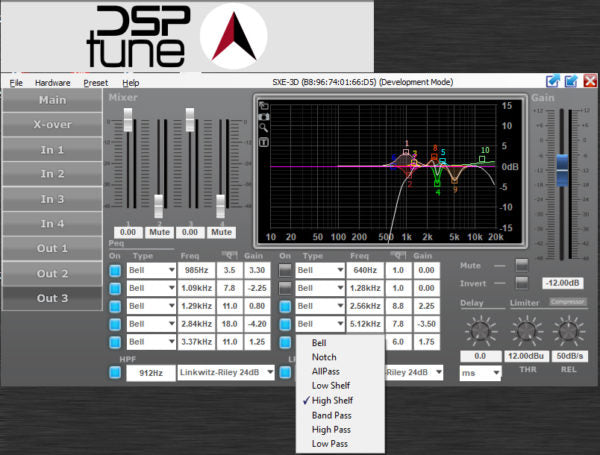 Augspurger SXE-3D Three-Way DSP Rack-Mount Amplifier - Professional Audio Design, Inc