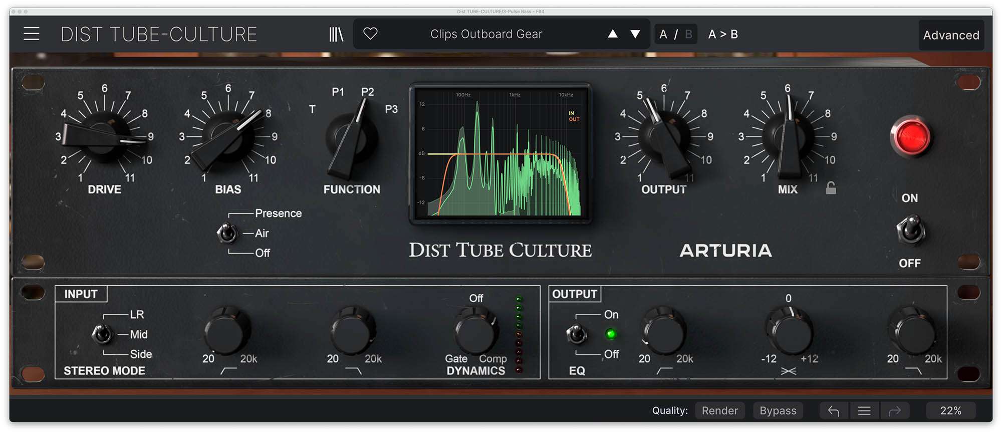 Arturia Dist TUBE-CULTURE - Vivid harmonic saturator