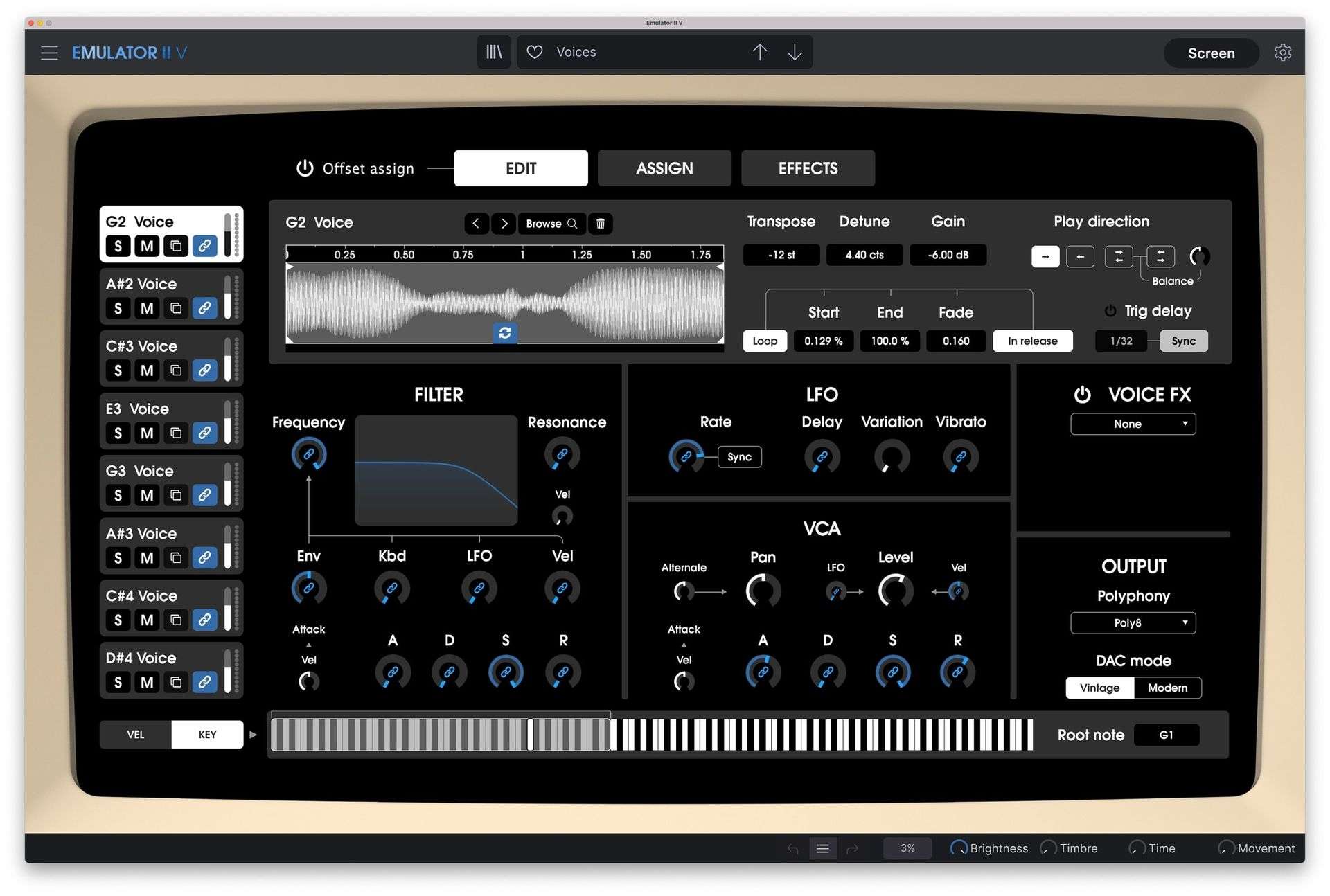 Arturia Emulator II V License - Textural Sampling Ensemble