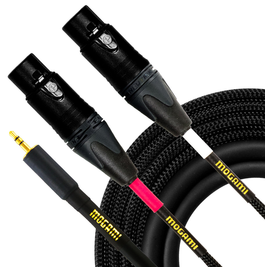 Mogami GOLD 3.5 TRS to Dual XLRF - Professional Audio Design, Inc