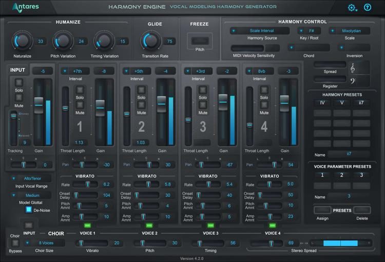 Antares Harmony Engine Evo - Vocal Modeling Harmony Generator