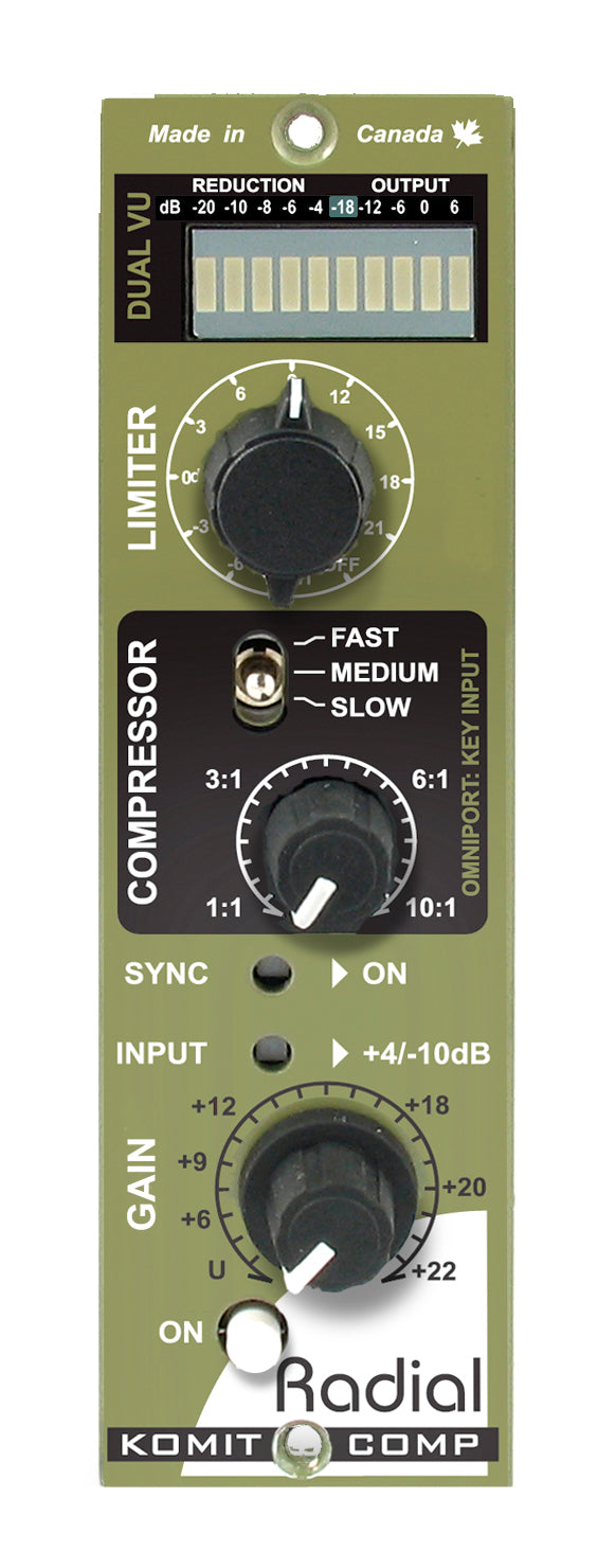 Radial Engineering Komit - 500 Series Equalizer - Professional Audio Design, Inc