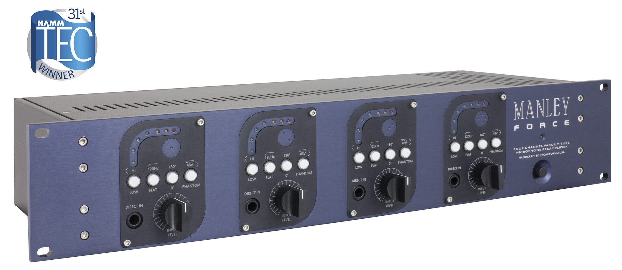 Mic Preamp - Manley - Manley FORCE Four Channel Mic Preamp - Professional Audio Design, Inc