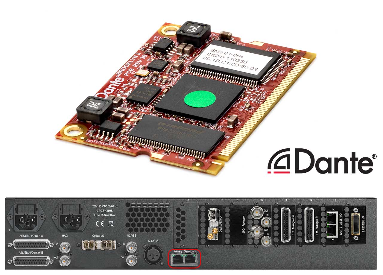 NTP IP Audio 64 channel DANTE Brooklyn II Module