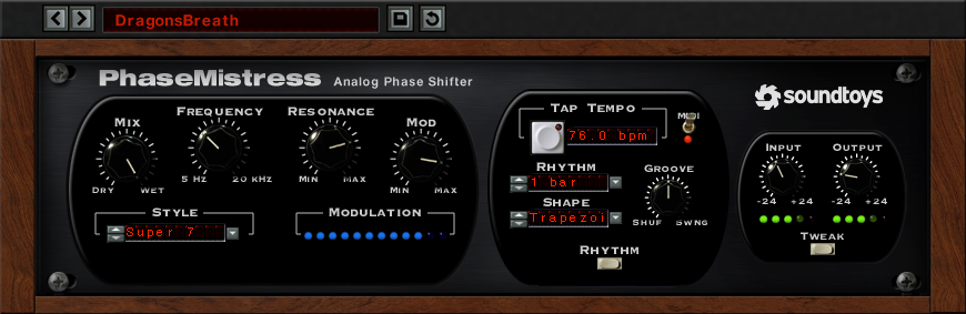 Soundtoys PhaseMistress V5 - Plugins - Professional Audio Design, Inc