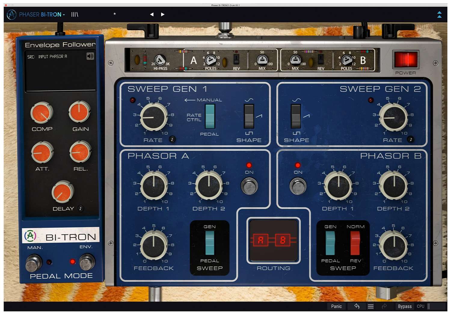 Arturia Phaser BI-TRON - Space Age Double Phaser - Professional Audio Design, Inc