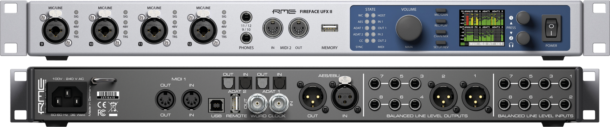RME Fireface UFX 各種ケーブル付き RME Fireface UFX II - Interfaces - Professional Audio Design