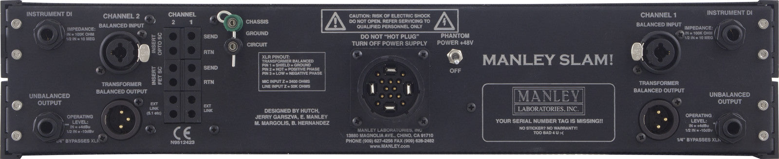 Recording Equipment - Manley - Manley SLAM! - Professional Audio Design, Inc