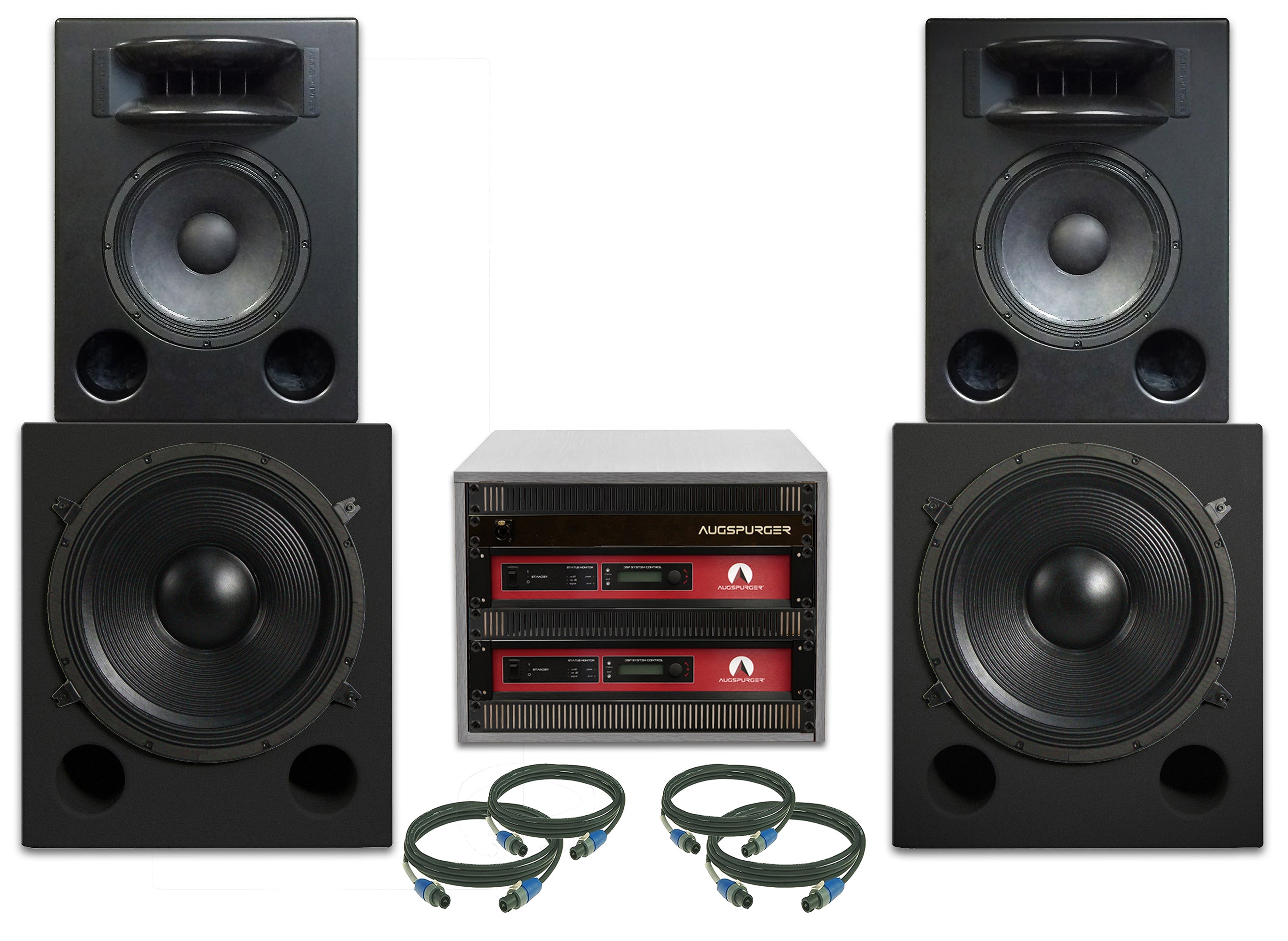 Augspurger Solo 12MF-Sub18-SXE3/3500 Active Main Monitor System - Professional Audio Design, Inc
