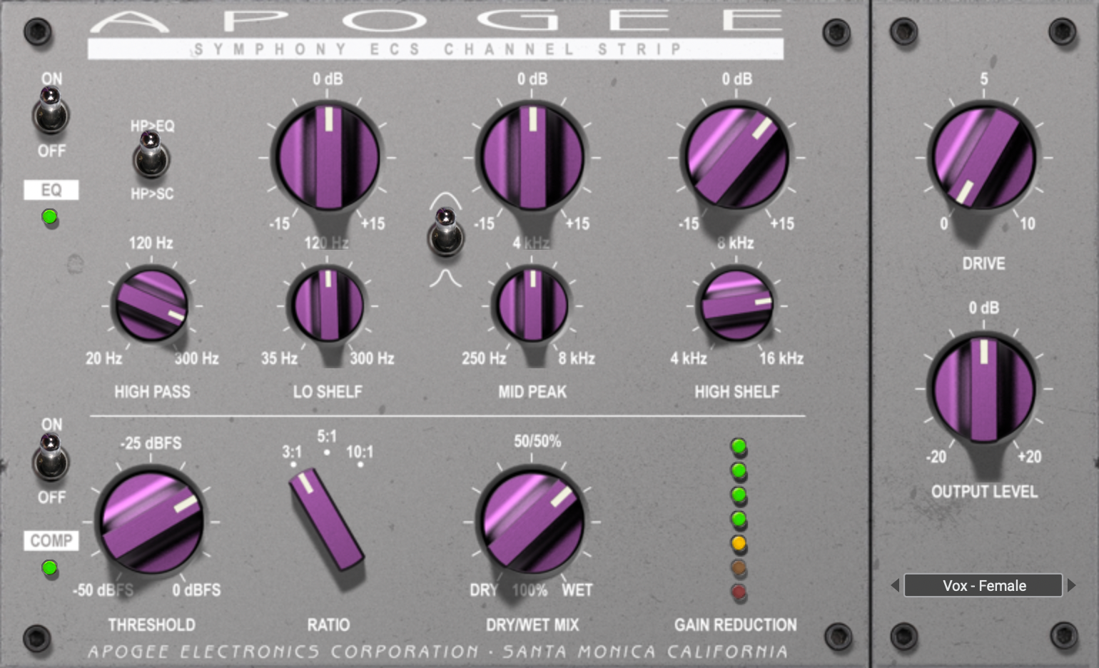 Apogee Symphony ECS Channel Strip - Tuned by Clearmountain (AU, AAX, VST)