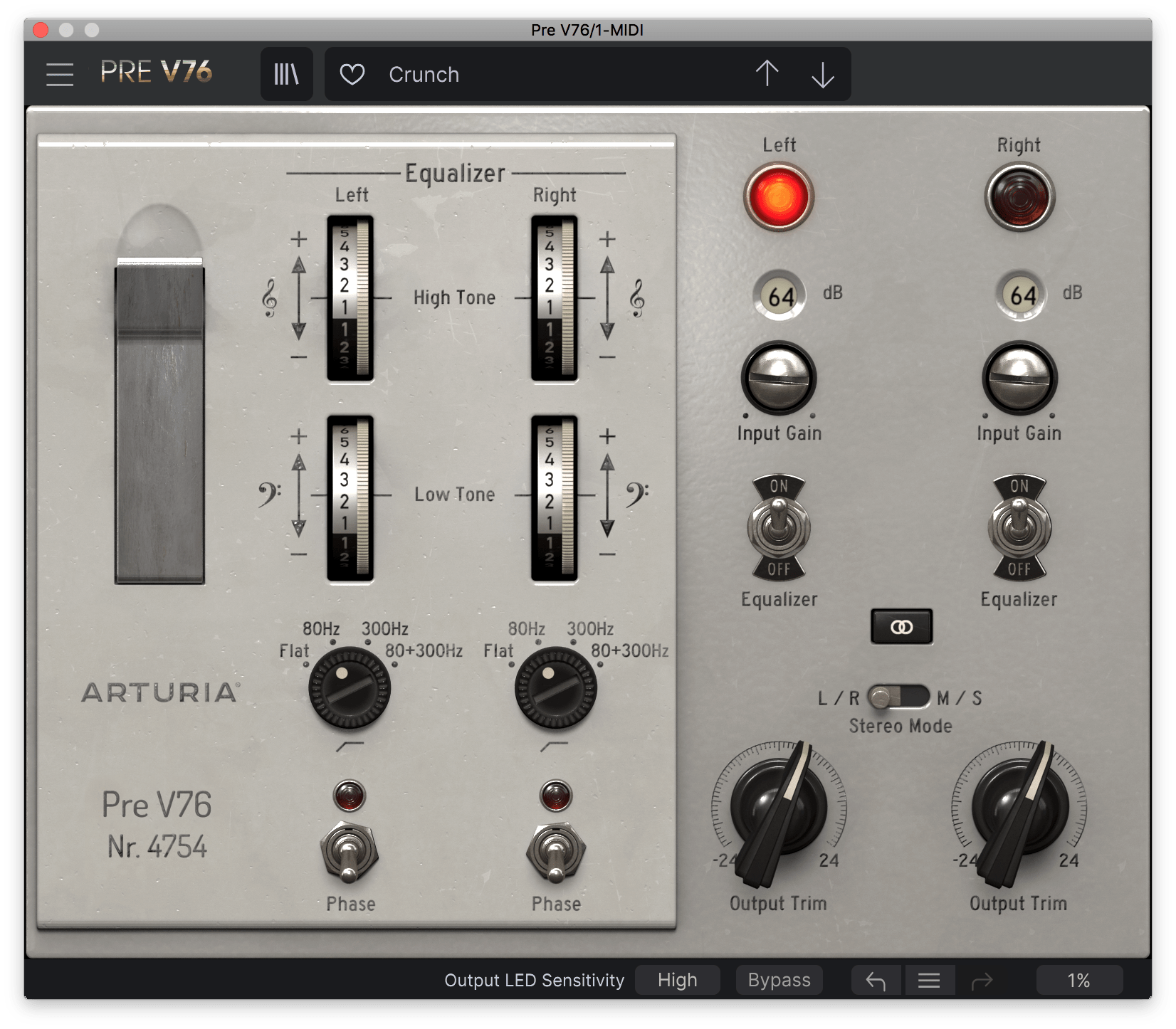 Arturia V76-Pre License - Tube Preamp - Professional Audio Design, Inc