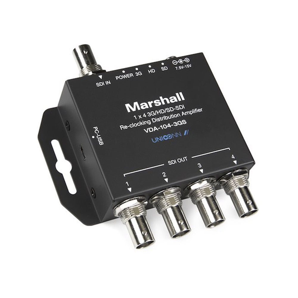 Marshall VDA-104-3GS-2 - 1x4 3G-SDI Distribution Amplifier