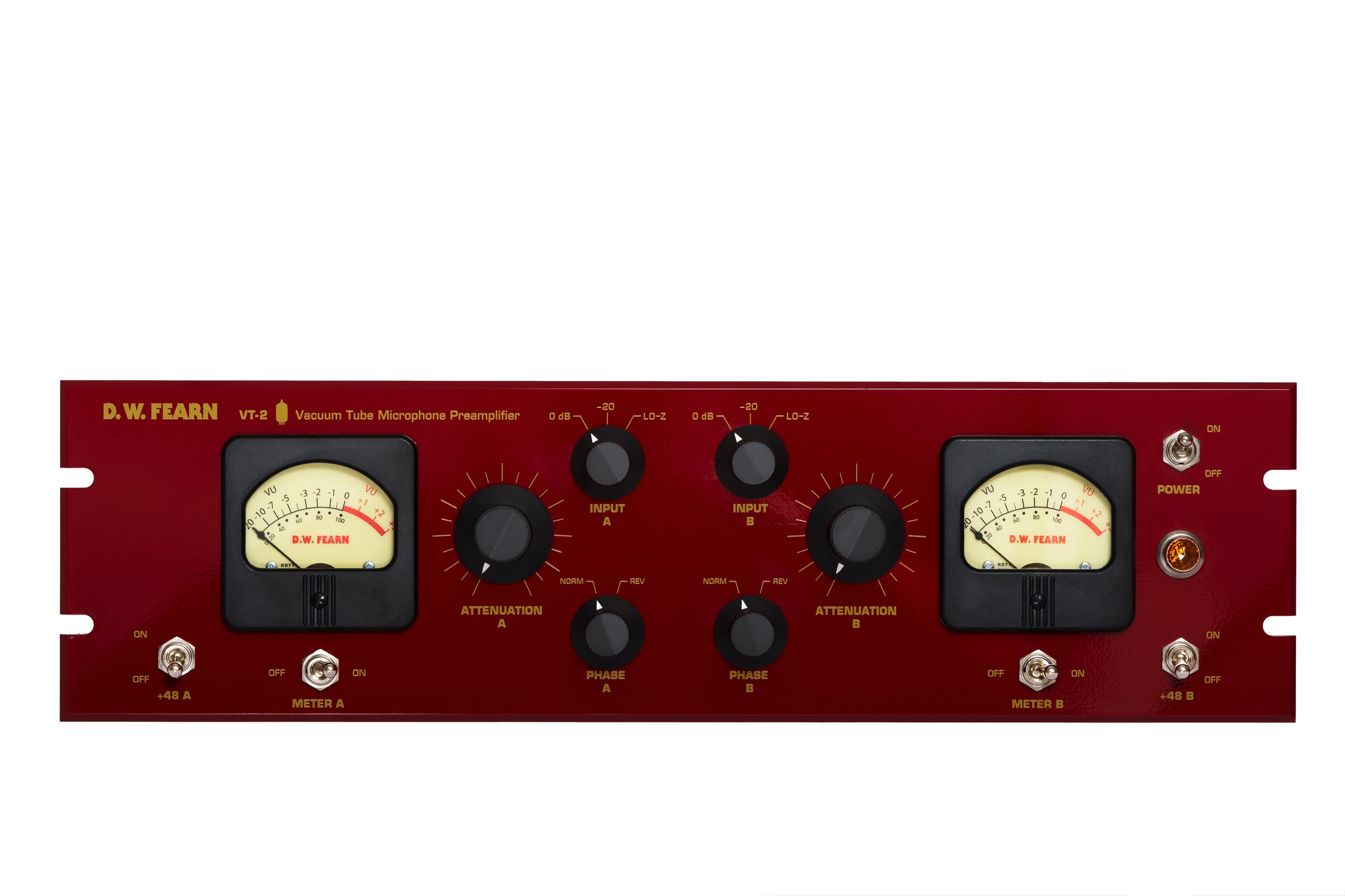 DW Fearn VT-2 Dual-Channel Microphone Preamplifier - Mic Preamp - Professional Audio Design, Inc