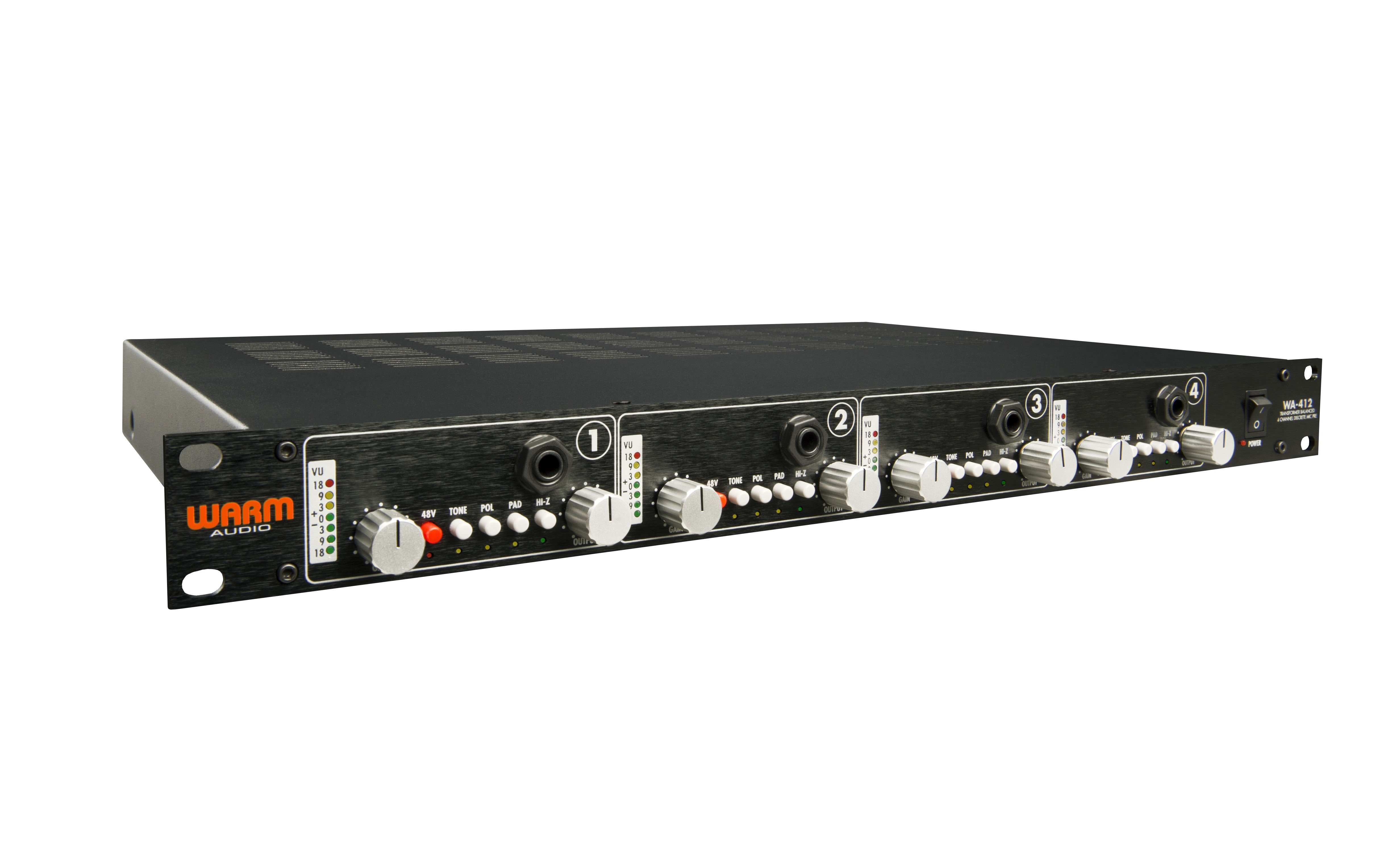 Warm Audio WA-412 Four Channel Mic Pre - Mic Preamp - Professional Audio Design, Inc