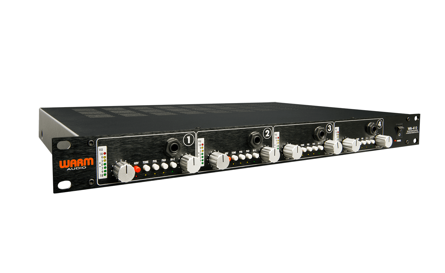 Warm Audio WA-412 Four Channel Mic Pre - Mic Preamp - Professional Audio Design, Inc